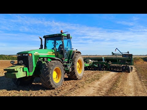 Видео: Полная мощность в поле! John Deere 8410 + Great Plains 3S-3000 в действии 💨