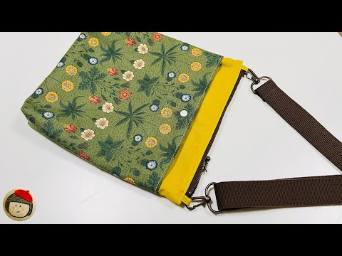 Видео: Как сделать сумку через плечо на молнии с удобным большим карманом