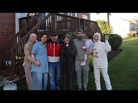 Видео: Кыргызы в Америке. Тур по дому. Красный плов. Женешка из Нарына.