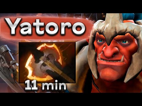 Видео: Яторо на Тролле с БФом на 11 минуте! - Yatoro Troll Warlord 7.35 DOTA 2