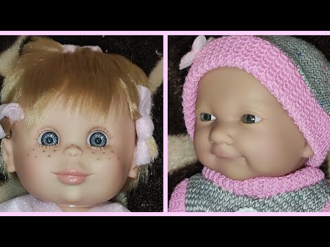 Видео: пупс amore bello "нежность", 25 см и Пупс berjuan виниловый 20см pecosetes