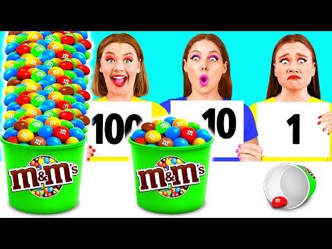 Видео: 100 Слоев Еды Челлендж | Секретные Лайфхаки и Гаджеты с BaRaDa Gold Challenge