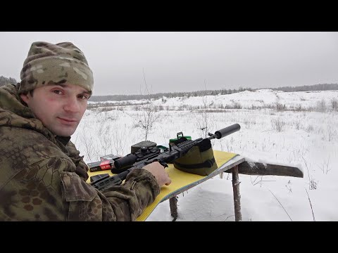 Видео: Сайга 308 исполнение 61. Отличную кучность показал данный патрон в весе 10.8 гр.