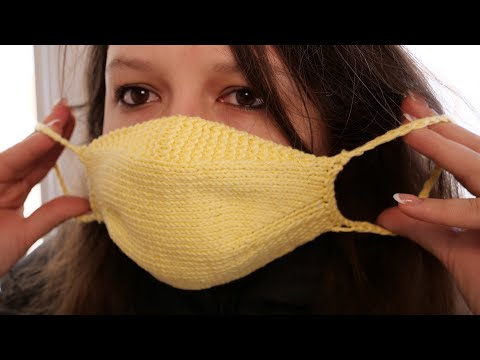Видео: Медицинская маска спицами (улучшенный вариант) 😷 Face Mask knitting pattern