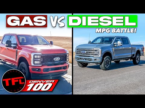 Видео: Битва за расход топлива на бензине и дизельном топливе: эти два Ford F-250 2024 года невероятно б...