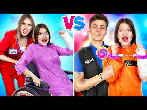 Видео: Плохой Доктор vs Хороший Коп! Мы Стали Преступниками на 24 Часа