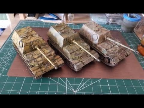Видео: САУ "Элефант"-параллельная сборка Zvezda, Revell...35 scale...шаг 5