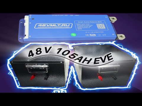 Видео: ОБЗОР. НА АККУМУЛЯТОР 48V 105AH EVE  (УСТАНОВКА BMS )