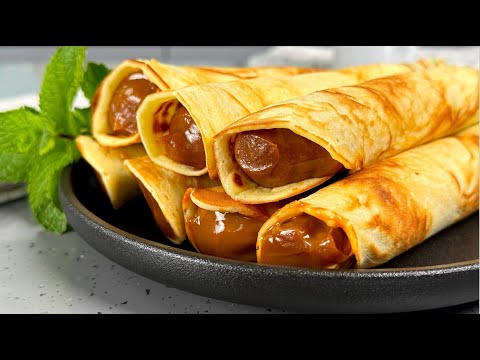 Видео: Проще не бывает!Быстро К ЧАЮ на сковороде! БЕЗ вафельницы и духовки! Вафли или трубочки со сгущенкой