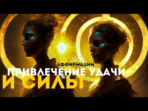 Видео: АФФИРМАЦИИ ДЛЯ ПРИВЛЕЧЕНИЯ УДАЧИ! ФОРМИРОВАНИЕ ПОЛЯ УВЕРЕННОСТИ И СИЛЫ!