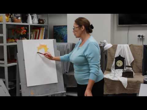 Видео: Открытый урок Крушановой Н.Н. " знакомство с акварелью"