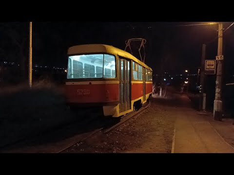 Видео: Зимний Волгоград. Трамвайный маршрут 13. "Стадион Монолит" - "Улица имени Александра Матросова".