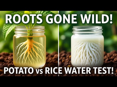 Видео: ВОДА ИЗ-ПОД ВАРЕНОГО КАРТОФЕЛЯ против РИСОВОЙ ВОДЫ — домашний эксперимент, который ПОТРЯСИЛ садов...