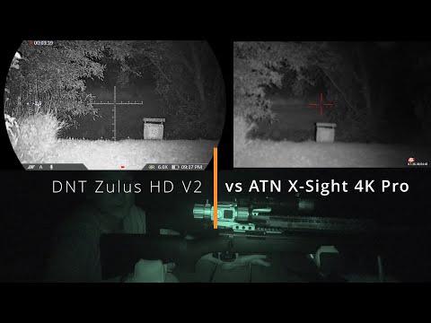 Видео: DNT Zulus HD V2 против ATN X-Sight 4k Pro