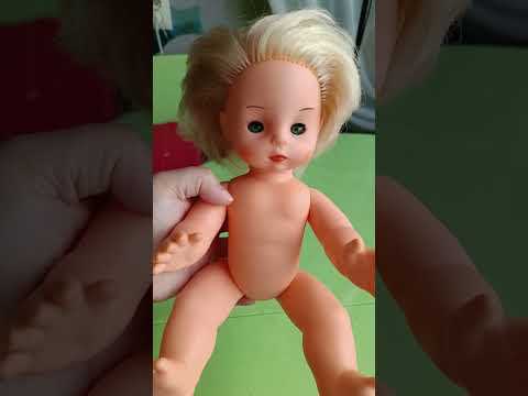 Видео: Кукла ГДР, Бигги 30 см.  Результат выведения почеркушек