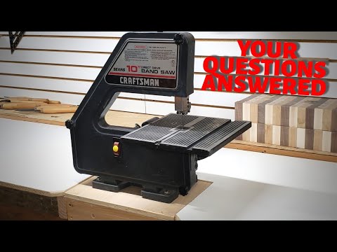 Видео: Ленточная пила Craftsman 10 дюймов №3 | ПОДРОБНОЕ ОПИСАНИЕ НАТЯЖЕНИЯ И УСТАНОВКИ ПОЛОТНА | КАК РЕ...