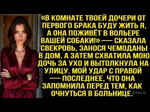 Видео: «В Комнате Твоей Дочери Буду Жить Я, А Она Поживёт В Вольере Вашей Собаки!» — Сказала Свекровь...