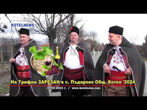 Видео: На Трифон ЗАРЕЗАН в с. Пъдарево / репортаж 2024 / www.kotelnews.com