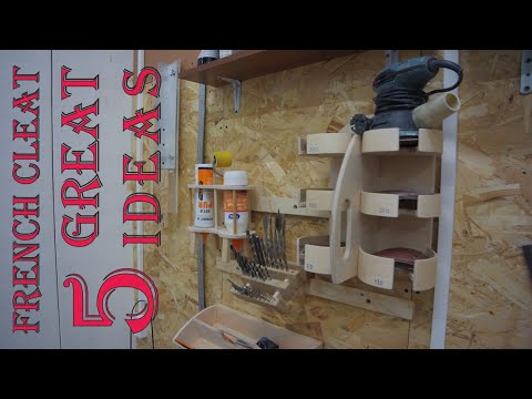 Видео: Французская планка - 5 практичных кронштейнов / French cleat wall - 5 practical brackets