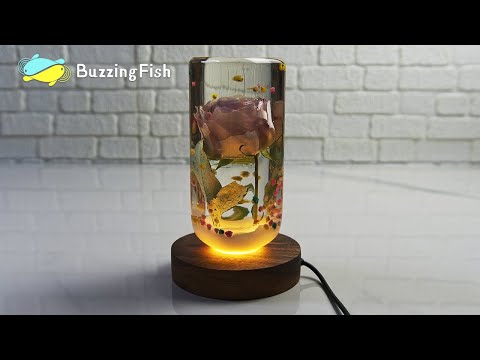 Видео: 🌹Сделать ночник из смолы и розы - Resin Art 🌹