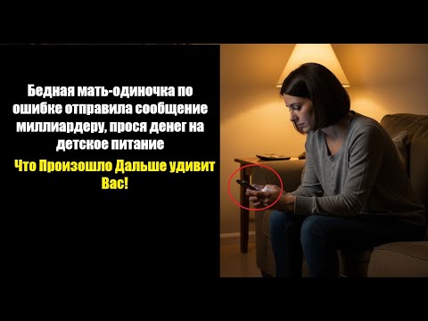 Видео: Бедная мать-одиночка по ошибке отправила сообщение Миллиардеру, прося денег на детское питание...
