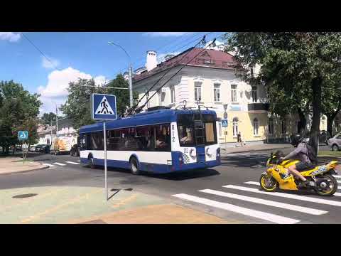 Видео: Брестский троллейбус - 25.07.2025. #108. Маршруты с АХ