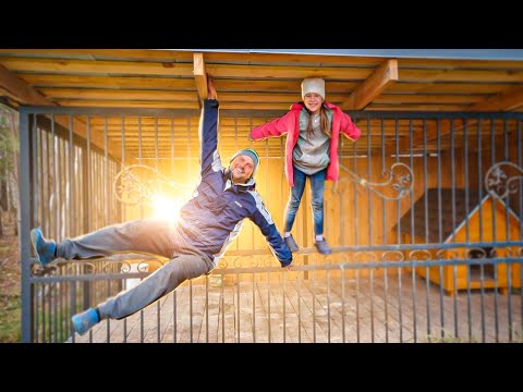 Видео: Природа творит с нашими свинками непонятное.Вольер для собак был не готов.Наверно не найдём уже...