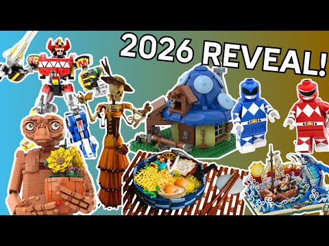 Видео: LEGO только что анонсировала ШЕСТЬ совершенно новых наборов IDEAS 2026 года!