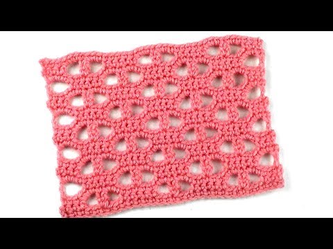 Видео: Ажурный узор Плотная сетка