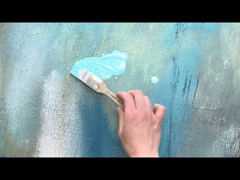 Видео: легкая текстура / DEMO / простая для начинающих / из акрила
