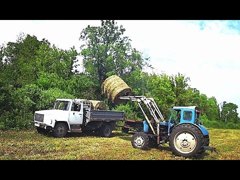 Видео: Сенокос начался. Без поломок не обошлось.