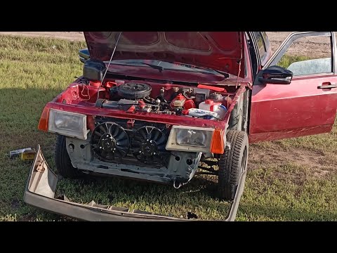Видео: ГРАНТА зеркала в ДЕВЯТКУ, бред?//Восстановление пацанской ваз 2109 