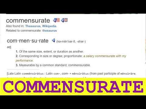 Видео: Крутые слова для Duolingo, IELTS, TOEFL: *COMMENSURATE*