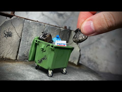 Видео: МУСОРКА диорама | diorama TRASH CAN