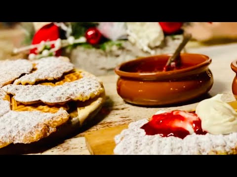 Видео: Рождественские Вафли С Кисельком и сметанкой на свежем воздухе 🎄К ЭЛИНЕ❤️