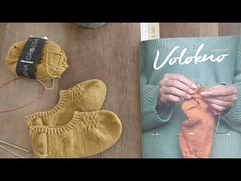 Видео: Носочная коробочка 2022. Следки "Феникс" из пряжи Meilemweit Cashmere от Lana Grossa по журналу