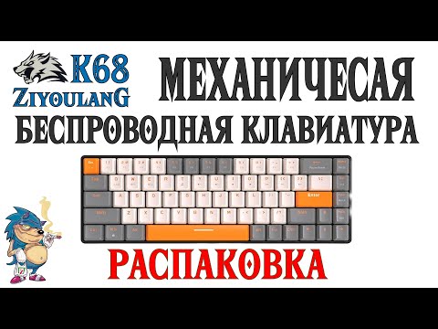 Видео: ZIYOULANG K68 - МЕХАНИЧЕСКАЯ БЕСПРОВОДНАЯ КЛАВИАТУРА