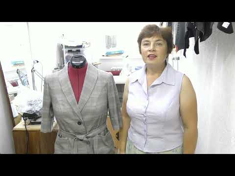 Видео: Как раскроить двухшовный  рукав. Как совместить клетку по пройме рукава.