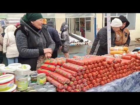 Видео: Сарыағаш қаласы.Даулет базар.Кок базар.
