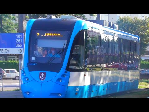 Видео: Помахал рукой приветливый водитель трамвая T4UA "VinWay" №143. Маршрут №2. Винница. 7.09.2020. FHD.