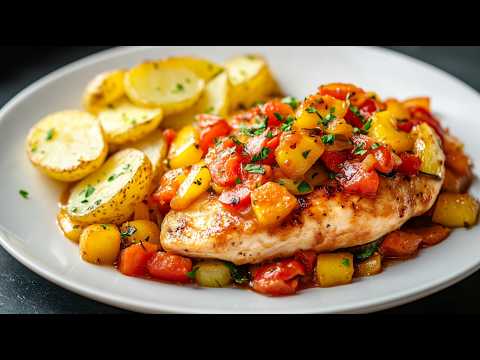 Видео: Самая нежная курица в томатно-грибном соусе с овощами — это наслаждение в каждой ложке!