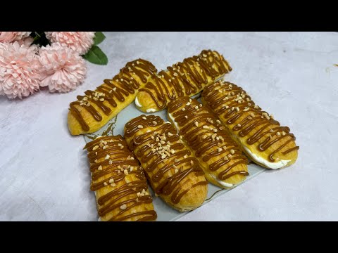 Видео: Эклеры.Заварное тесто.Қайнатпалы қамыр. Эклер Қазақша рецепт😍