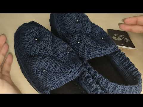 Видео: Тапочки-мокасины. Красивые, практичные и отлично подойдут на зиму