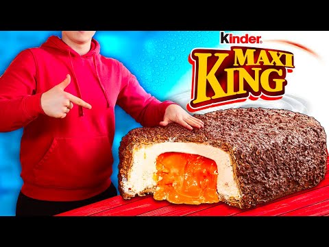 Видео: МЫ ПРИГОТОВИЛИ ОГРОМНЫЙ Kinder Maxi King ВЕСОМ В 70 КИЛОГРАММ