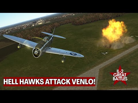 Видео: Рейд P-47 Thunderbolt VR на аэродром Венло | Удар «Адских ястребов» в Ил-2 Штурмовик (Meta Quest 3)