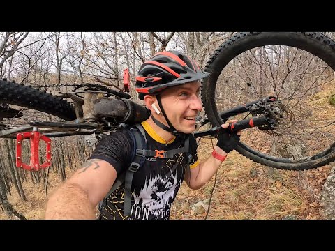 Видео: BikeOn (fail) - маратон Хайдушки пътеки 42км в почти успешен опит да го мина с колелото на гръб