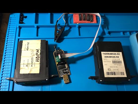 Видео: Пошук несправності блока VIC VOLVO! Перенесення дапму eeprom 95020w програматором
