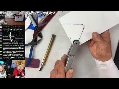 Видео: Резка кривых и точек в витражах #резкастекла #витраж