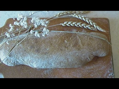 Видео: итальянский пышный хлеб чеабатта