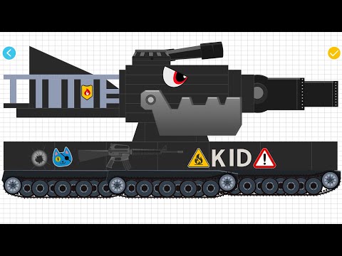 Видео: Танк Босс против Всех Боссов #9 Создал новый танк похожий на Дора или КВ6 в Labo tank - Машинки Кида